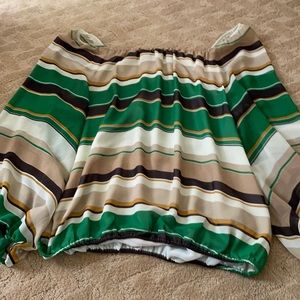 Off the shoulder striped top